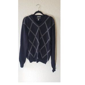 LYLE & SCOTT V-Neck Long Sleeve Sweater Sz M
